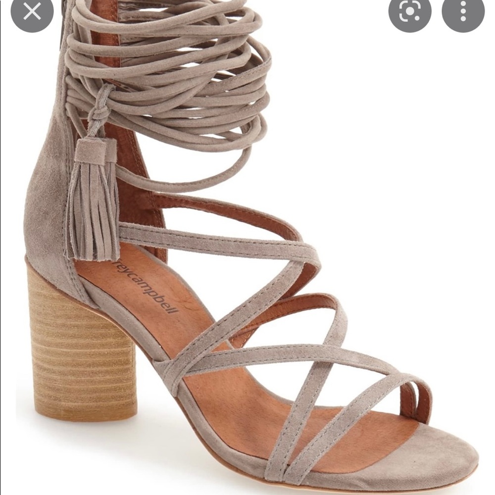 Jeffery Campbell Despina Fringe Stappy shoes